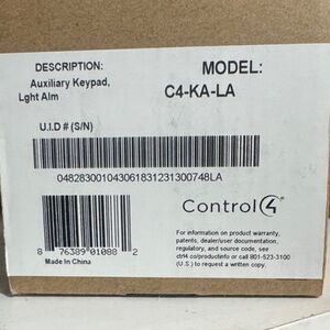 Control 4 - light switch - Auxiliary Keypad - Light Almond